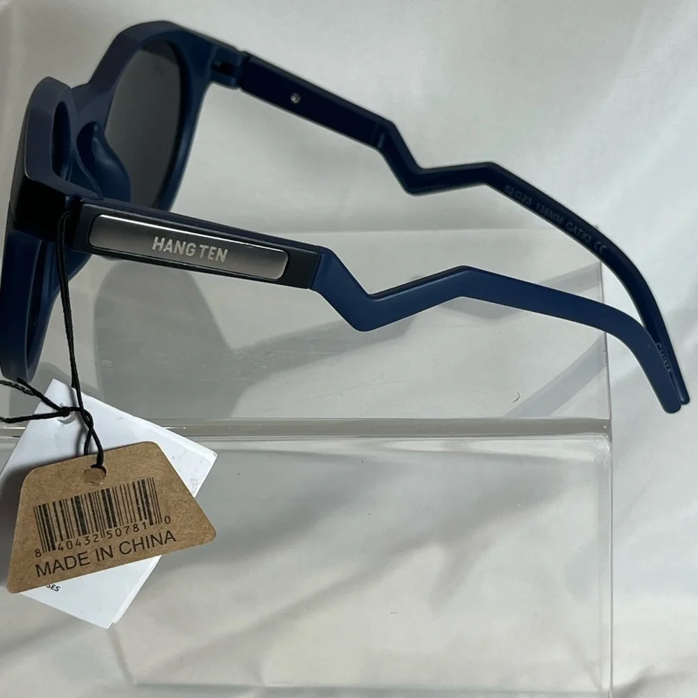 NWT Hang Ten Blue/Black Frame Sunglasses